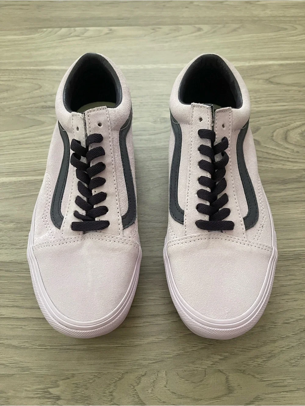 Vans Old Skool Stackform Suede Lavendar Lilac Chunky Platform Skate Sneakers
